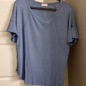 Baby blue Pink Lilly top size M